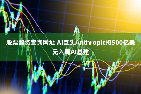 股票配资查询网址 AI巨头Anthropic拟500亿美元入局AI基建